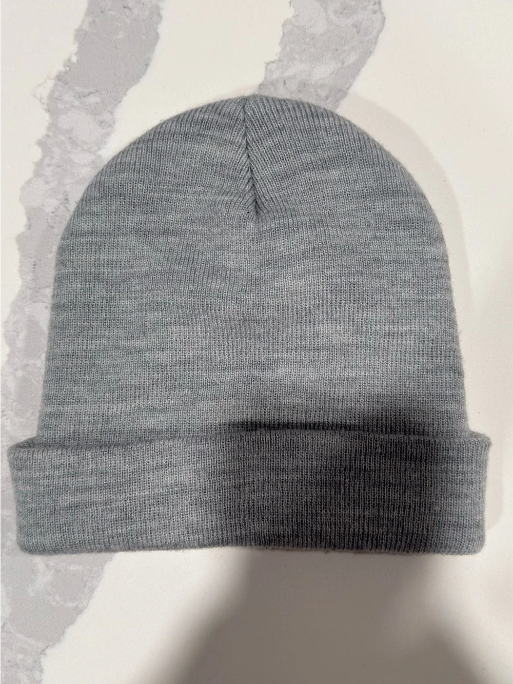 Abercrombie & Fitch Boys Gray Knit Beanie Winter Hat Logo Cuffed